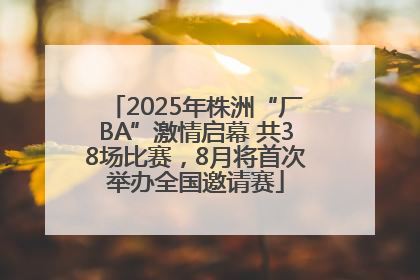 2025年株洲“厂BA”激情启幕 共38场比赛，8月将首次举办全国邀请赛