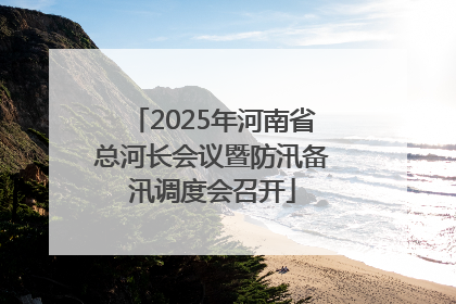 2025年河南省总河长会议暨防汛备汛调度会召开